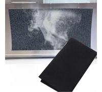 Activated Carbon Fiber Cotton Air Filter for Range Hoods and Air Conditioners, 3mm Thick, Black, Customizable Size 30x40cm/40x60cm/60x80cm(30x40cm)