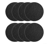 Activated Carbon Filter, 8pcs Round Charcoal Filters for Kitchen Compost Bin, Control Gaskets in 2 Sizes (184mm & 125mm)(184 * 10mm)