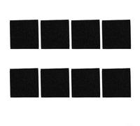 Activated Carbon Filter Replacement for Kitchen Compost Bin, 8-Pack Absorbing Cotton Filter Elements, Fits Most For Caddy Lids Round 160mm or Square 120mm, Black Garden(square)