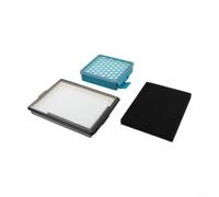 Activated Carbon Filter Replacement for Miele Vacuum Cleaner Boost CX1 for BLIZZARD CX1 - HEPA Fine Filter Set Against Allergens Pet Hair & Odours for Clean Room Air (2-Piece) (1 Set)