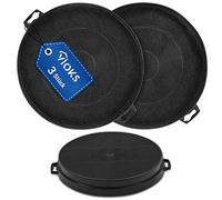 Activated Carbon Filter Set 3 x Carbon Filter Replacement for Bosch 00353121 for Cooker Hood Constructa Siemens Neff Electrolux Beko Accessories