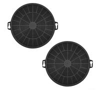 Activated Carbon Range Hood Filters 2 Pack Replacement Parts For Kitchen Ventilation Units Made Of Plastic And Charcoal 233 By 30 Mm Or 173 By 24 Mm Dimensions Black Finish Easy Fit(205mm)