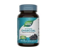 Nature's Way Activated Charcoal 100 Capsules | Gas Bloating Digestive Support
