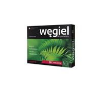 Activated Charcoal 150 mg - Diarrhea Relief, 30 Tablets | Wegiel Aktywowany