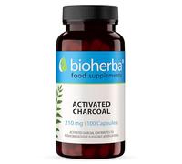 Activated Charcoal 210 mg - 100 Capsules | Traditional Herbal Supplement for General Wellness by BIOHERBA