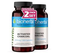 Activated Charcoal 210 mg - 200 Capsules | Traditional Herbal Supplement for General Wellness by BIOHERBA