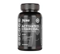 Activated Charcoal Capsules 2000mg - 180 Capsules | Helps Reduce Excessive Flatulence After Eating | Coconut Shell Derived No Fillers or Binders | Vegan | MOBU UK Made