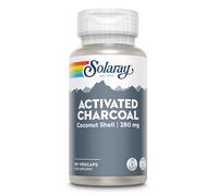 Activated Charcoal Capsules - 280mg - 90 Capsules - 3 Month Supply - High Strength Charcol Tablet Alternative from Natural Coconut Shell - Digestion Supplement for Gut - Lab Verified - Solaray
