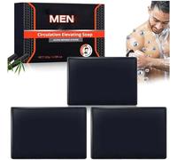 Activated Charcoal Circulation Elevating Soap, Activated Charcoal Circulation Elevating Soap, Natural Activated Charcoal Soap Bar (3pcs)