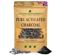 Activated Charcoal HPMC Capsules 500mg Cleanse Detox Digestion Toxins Bloating Vegan Halal Kosher (360 Capsules)