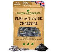Activated Charcoal HPMC Capsules 500mg Cleanse Detox Digestion Toxins Bloating Vegan Halal Kosher (90 Capsules)