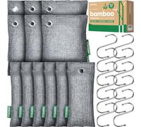 Activated Charcoal Odor Absorber, Odor Eliminator for Strong Odor,Bamboo Charcoal Air Purifying Bags for Home Car Closet Pet, Smoke Room Deodorizer (12 Packs, Unscented)