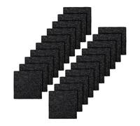 Activated Charcoal Odor Eliminator - Trash Can Filter Set, 20 Pack | Adhesive Cuttable Deodorizing Filters, High Absorption Smell Control Pads For Garbage Bin Compost Container Home Office Use