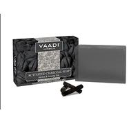 Activated Charcoal Soap 75 gms (Pack of 6 X 75 Gms) - Vaadi Herbals