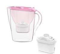 Activated Water Filter Jug 3.5L, Alkaline Water Pitcher, Fluoride Water Filter Pitcher -7 Stage Ionizer Filtration System to Purify and Increase PH Levels,BPA Free,Pink