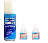 ACTIVATOR 400ML CAN + HIGH VISCOSITY SUPERGLUE 100g MULTI BUY PACK CYANOACRYLATE ADHESIVES INSTANT BONDING PROPERTIES