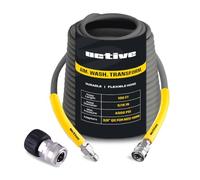 Active 100’ Pressure Washer Hose Compatible with Gas and Electric Pressure washers (M22-14mm) Kink Resistant, Flexible Steel Braided Power Washer Hose, max Operating spec of 4000PSI & 12GPM and 212°F