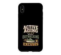 Active Aging Walking Club Senior Fitness Gift Case for iPhone XS Max