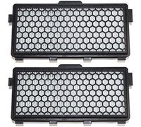 Active Air Clean 50 HEPA Filters Pack of 2 Compatible with Miele Compact C1 C2 Complete C2 C3 S4000 S5000 S6000 S8000 Series Vacuum Cleaners Air Clean Replacement Twin Pack Cartridges Black Ufixt