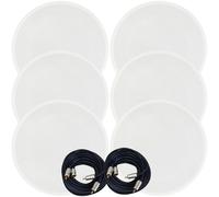 Active Bluetooth 6x Ceiling Speaker Kit 50W Wireless HiFi Audio Streaming System