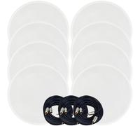 Active Bluetooth 8x Ceiling Speaker Kit 50W Wireless HiFi Audio Streaming System