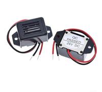 Active Buzzer 2315 Size, 85dB Loud Alarm Sound, DC 3V 6V 9V 12V Buzzer, Security System Device, Microcontroller Circuit Component, Screw Mount Electronic Beeper, Compact(24V)