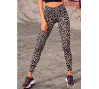 active by LASCANA Animal Print Leggings Brown Print