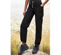 active by LASCANA Straight Leg Cargo Walking Trousers Black