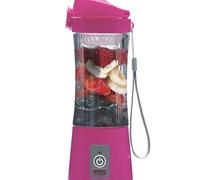 active BY X-TONE Portable Blender, Pink, USB Rechargeable Personal Smoothie Maker with Carry Strap