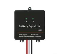 Active Cell Balancer 24V for 2x12V Batteries Auto Shutdown | Auto voltage compensation, shuts down at 10V, prevents over-discharge, extends for battery lifespan, 24V system