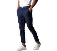 Active Chinos Pants Men, Active Chinos Lifestyle Pants, Trousers Loose Fit Straight Legs Elastic Casual Pants for Men (Blue,L)