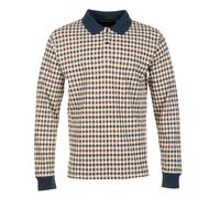 Active Club Check Long Sleeve Polo Shirt, XXXL