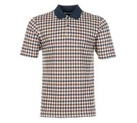Aquascutum Mens Active Club Check Piqué Polo Shirt - Colour: 11 Navy - Size: XL
