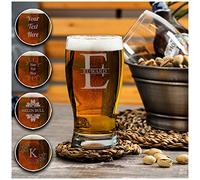 Active Decor Personalised Engraved Glass Your Own Text Etched Glassware Gift; Large Gin, Wine, Pint, Hi Ball, Whiskey Tumbler, Champagne Prosecco Glass (Pint)