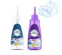 Active Enzyme Clothing Stain Remover - White Shirt Guardian, Active Enzymatic Laundry Cleaning, Stubborn Stains Cleaner, Clothes Oil Stain Remover, Clothing Quick Laundry Dry Cleaner (White + Purple)