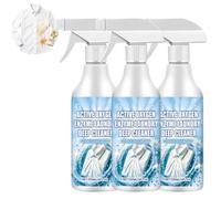 Active Enzyme Laundry Stain Remover, Clothes Fabric Stain Remover Spray, Instant Stain Cleaner for Clothes, No-Scrub Fabric Cleaner, Stubborn Stain Cleaner Oil Remover for Travel & Daily Use (3PC)
