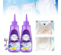 Active Enzyme Laundry Stain Remover for Clothes, 2024 New White Shirt Garment Stubborn Stain Cleaner Oil Remover, Active Enzyme Clothing Stain Remover Collar Stain Removal Spray (1, 2 Pcs)