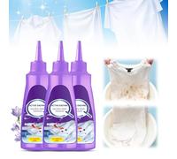 Active Enzyme Laundry Stain Remover for Clothes, New Upgrade White Shirt Garment Stubborn Stain Cleaner Oil Remover, Active Enzyme Clothing Stain Remover Collar Stain Removal Spray (1, 3 Pcs)