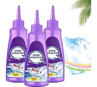 Active Enzyme Laundry Stain Remover, Garment Stubborn Stain Cleaner Oil Remover, 120ml All-purpose Foam Cleaner Deep Cleaning Detergent for All Textiles, Stain Remover For Clothes (3Pcs)