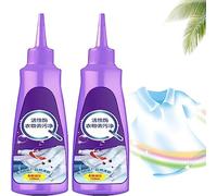 Active Enzyme Laundry Stain Remover, Garment Stubborn Stain Cleaner Oil Remover, 120ml All-purpose Foam Cleaner Deep Cleaning Detergent for All Textiles, Stain Remover For Clothes (2Pcs)