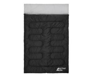 Active Era 3 Season Double Sleeping Bag - 250GSM with Pillows & Convertible Design in Black | Size: King Active Era Black King