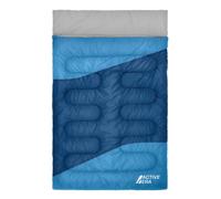 Active Era 3 Season Double Sleeping Bag - 250GSM with Pillows & Convertible Design in Blue | Size: King Active Era Blue King