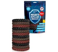 Active Era Mosquito Repellent Bracelet [12 Pack], Insect Midge & Mosquito Bands - Powerful DEET Free Formula - Waterproof with 250 Hours / 10 Days of Protection (Solid Colour - 12 Pack)