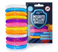 Active Era Mosquito Repellent Bracelet [12 Pack], Insect, Midge & Mosquito Bands - Powerful DEET Free Formula - Waterproof with 250 Hours / 10 Days of Protection for Adults and Kids 3+