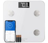 Active Era® Smart Body Fat Scales - Bluetooth Digital Bathroom Scales with 15 Essential Features - High Precision Body Weight, Body Mass Index (BMI), Visceral Fat - Free Smartphone App (White)