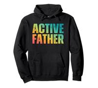 Active Father Vintage Dad Grandpa Birthday Father’s Day Pullover Hoodie