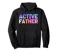 Active Father Vintage Dad Grandpa Birthday Father’s Day Pullover Hoodie