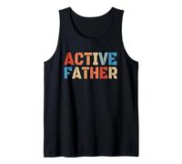 Active Father Vintage Dad Grandpa Birthday Father’s Day Tank Top