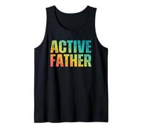 Active Father Vintage Dad Grandpa Birthday Father’s Day Tank Top