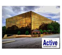 Active Film Mirror Gold - Privacy One Way Pro Window Tinting Tint Film One Way, Solar Control Gold Reflective Window Film 1m x 50cm (20")
